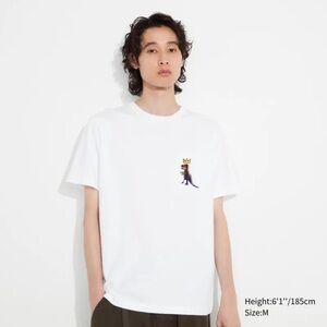 White Graphic Men's Uniqlo x Jean Basquiat T-Shirt Sz XS